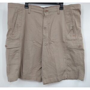 Nat Nast‎ Men's size 46 Khaki Cargo Shorts cotton/spandex